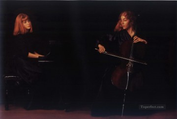 Duet Chinese Chen Yifei Oil Paintings